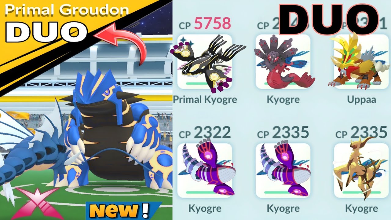 DUO✨️Primal Groudon Raid With✨️Primal In Pokemon Go