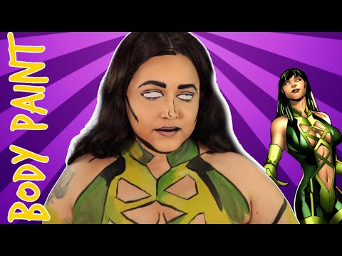 Marvel: Sersi The Eternals Cosplay Body Paint Tutorial (NoBlandMakeup)