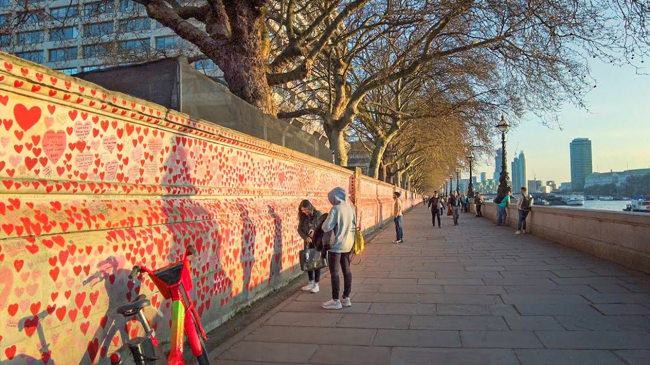 London Riverside Sunset Walk - South Bank to Battersea Power Station