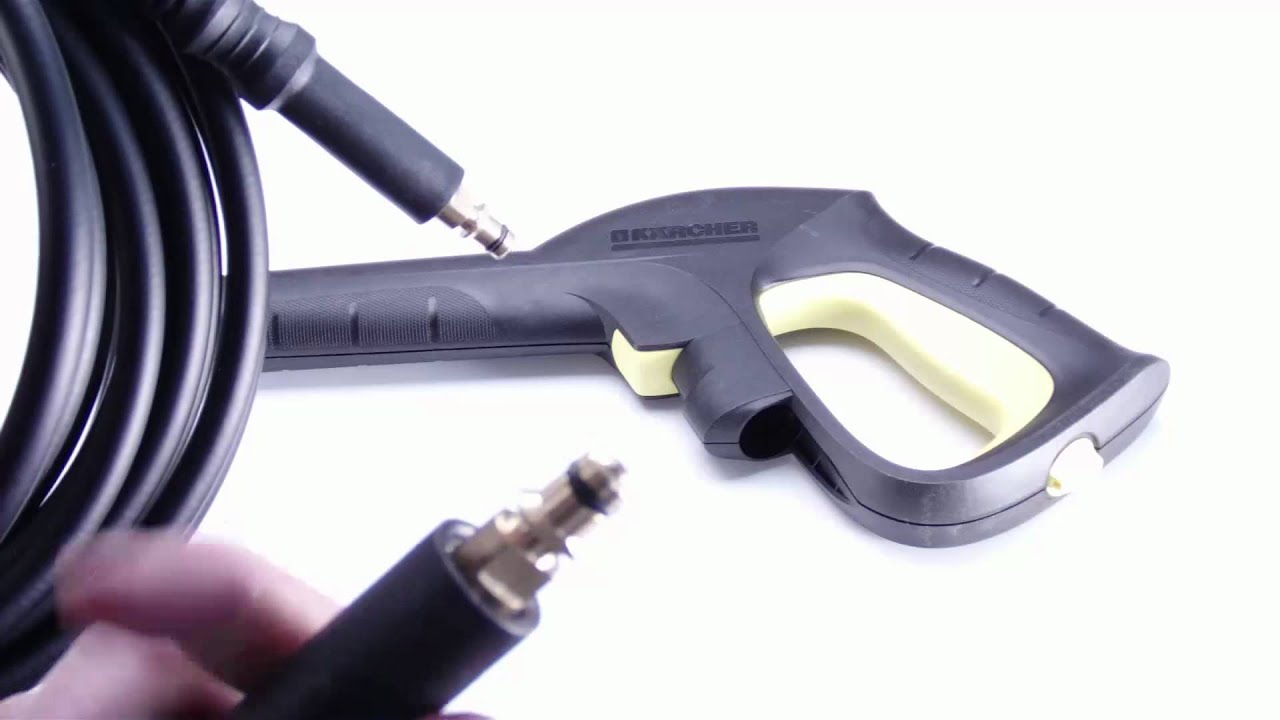 How to replace a Karcher hose Pressure Washer / Power Washer - fitting to Trigger gun