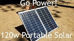 Go Power 120w Portable Solar Panel