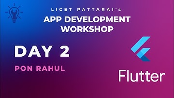 Building Cross-Platform Apps with Flutter | SDK Setup-2, Flutter Doctor | Pon Rahul | LICET PATTARAI