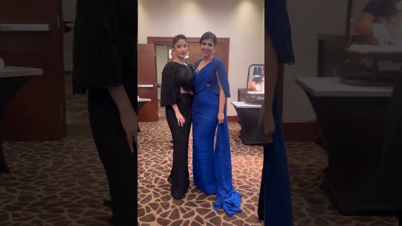 Sonia Hussain with Sajal and Ahad at Hum Award 