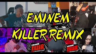 REACTORS GOING CRAZY | EMINEM ft. Jack Harlow, Cordae - KILLER REMIX  | UNCUT REACTION MASHUP/COMP