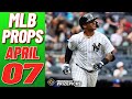 BEST MLB Player Props Bets 04/07/23 on PRIZEPICKS | MLB Props Best Bets &amp; DFS Picks Today