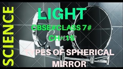 LIGHT//CH-15//CLASS 7//TYPES OF SPHERICAL MIRRORS-CONCAVE AND CONVEX// MATHSPEDIA