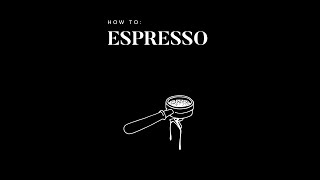 Espresso Brew Tutorial | Blackboard Coffee Roasters #short Espresso Brew Tutorial | Blackboard Coffee Roasters #short