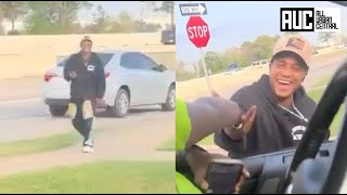 Fan Gives Orlando Brown A Ride After Spotting Him Walking Around Houston