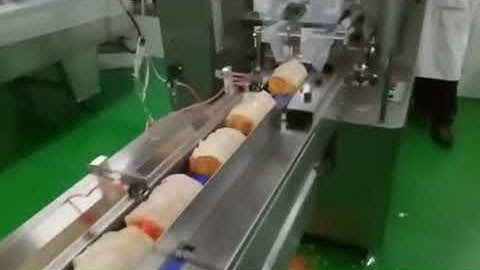 Hamburger packaging machine/ bakery flow wrapping equipment/HFFS/ packaging system for bakey