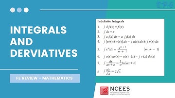 Integrals and Derivatives | FE CIVIL MATHEMATICS