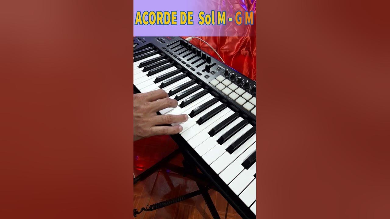 Como Tocar el Acorde de Sol mayor en Piano - YouTube