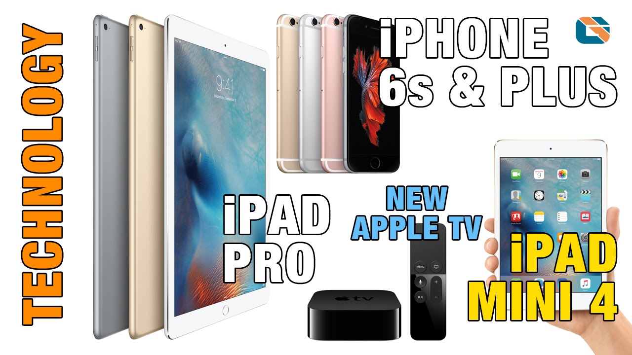 iPad と　iPhone 6s Apple New iPad Pro & iPhone 6s & iPhone 6s Plus & Apple TV