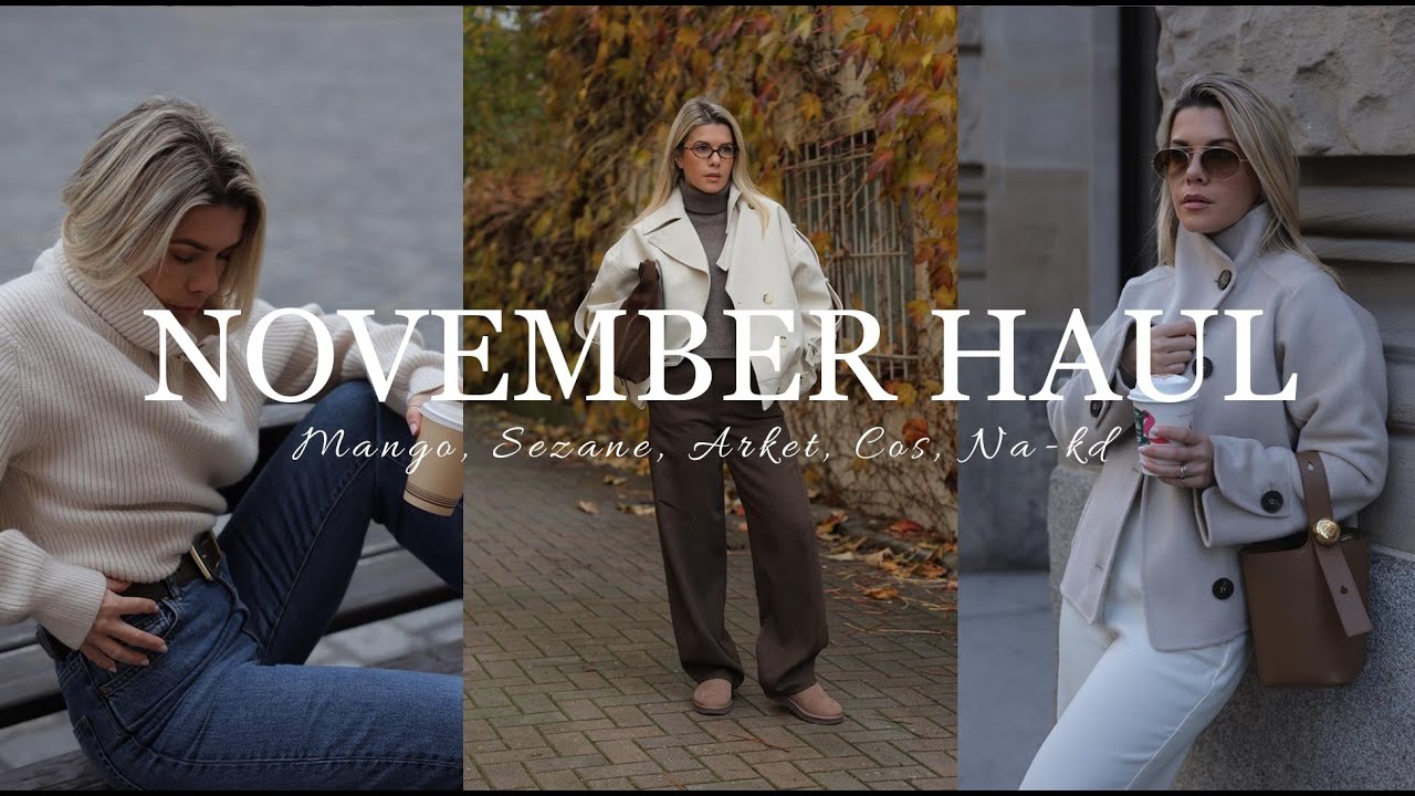 Novembar try on haul -  Mango, Sezane, Arket, Cos, Adidas..