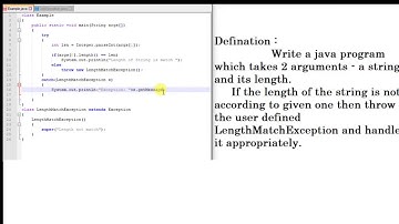 How  to Create User Defined Exception in JAVA With Example