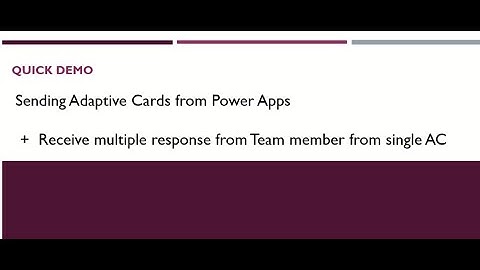 Send Adaptive Cards from Power Apps [Silent]