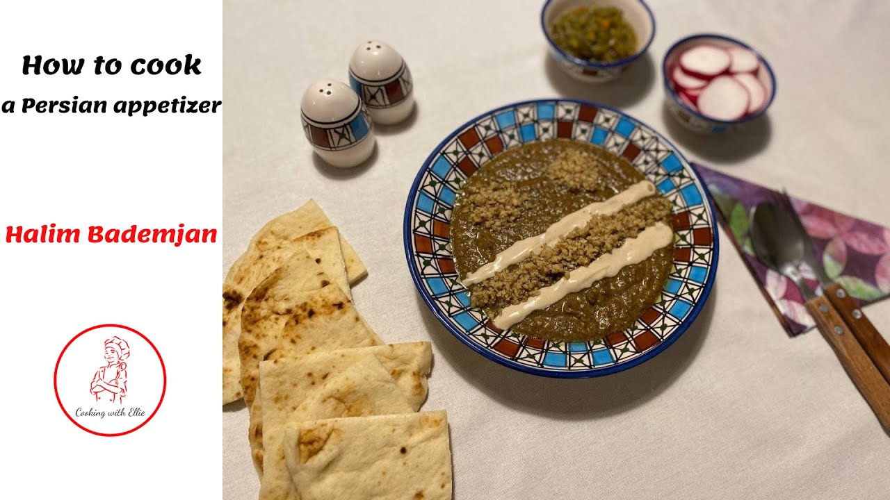 How to cook Halim Bademjan, a Persian appetizer, Cooking with Ellie ...