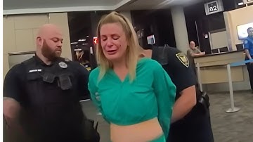 🚨 First-Class ‘Karen’ DRAGGED Off Flight | Shocking Bodycam Arrest 2025
