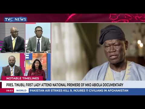 Notable Timelines | Pres. Tinubu, First Lady Attend National Premiere Of MKO Abiola Documentary