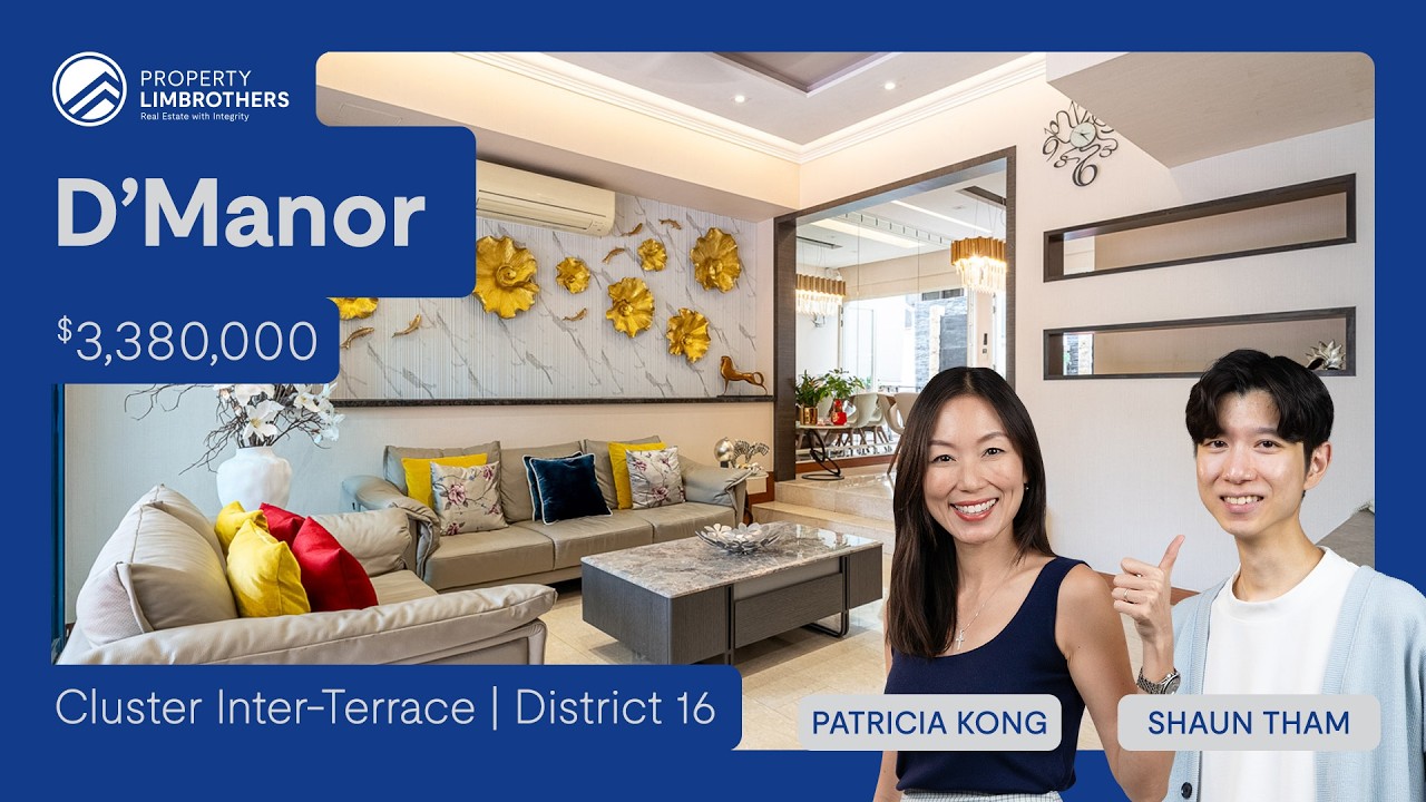 D'Manor - 3-Storey + Basement Cluster Inter-terrace in District 16 | $3,380,000 | Patricia & Shaun