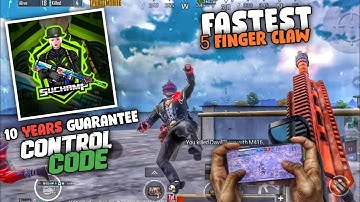 suChamp control code and sensitivity, Realme 5 | 5 Finger Claw, BGMI | Its BugG