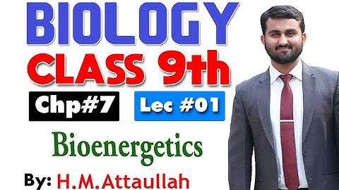 Bioenergetics |Oxidation and reduction  | Smart syllabus | Chapter 7 | 9th class Biology |ALP |Lec 1