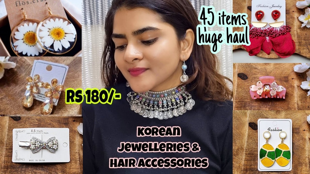 Huge Meesho Hair Accessories/ Jewelleries Haul Starting 180 | Meesho ...