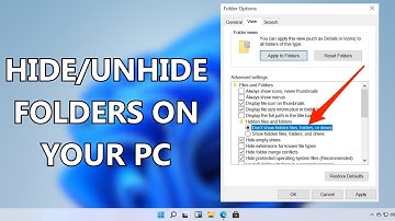Hide and Unhide Folders inside Windows | Show Hidden Files Windows 10 and 11 (2023)