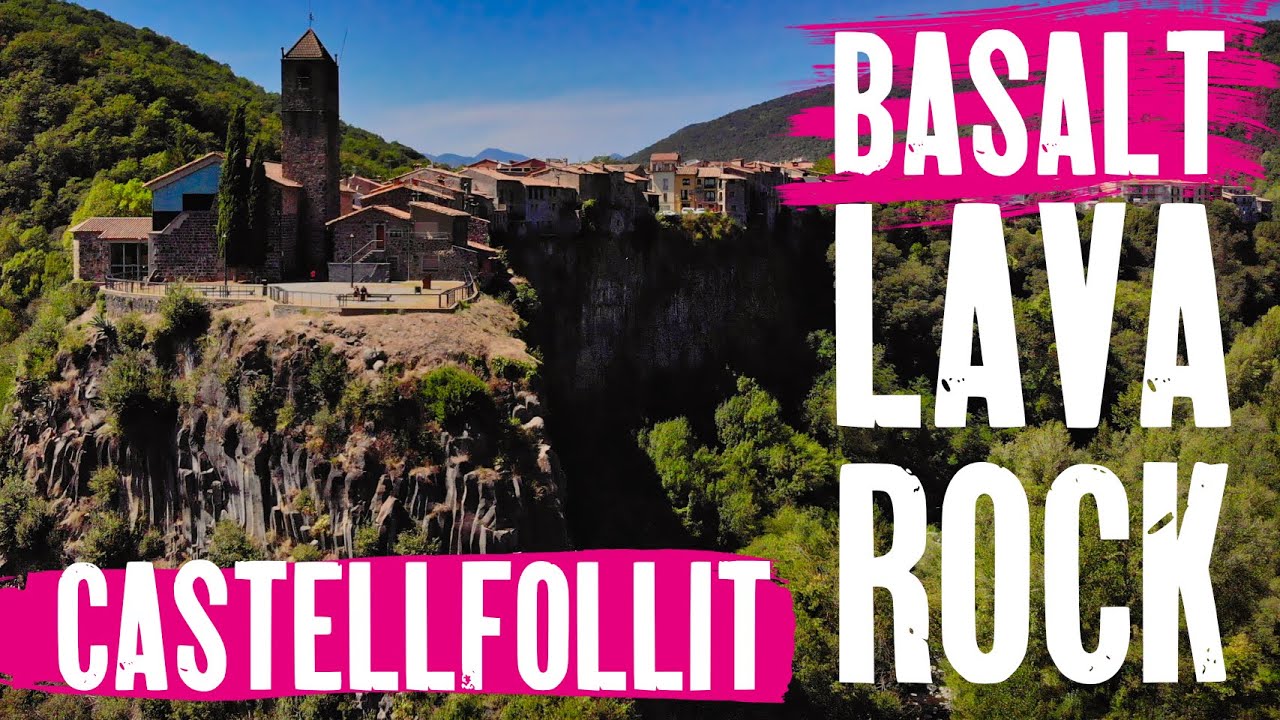 Castellfollit de la Roca Spain Drone Views