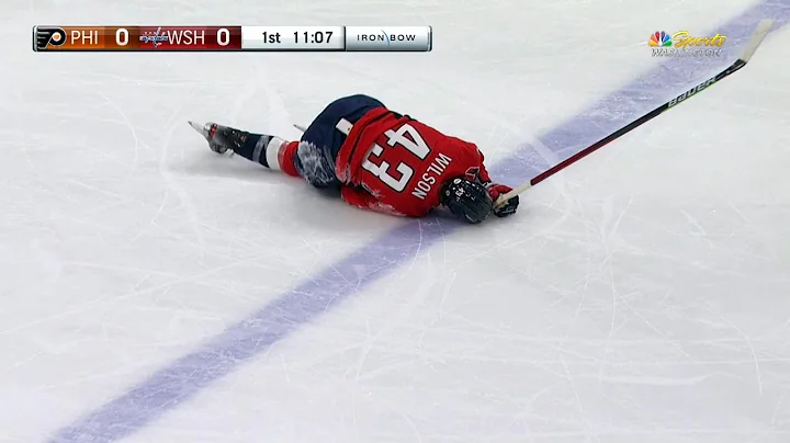 Tom Wilson Heads To The Locker Room After Knee On ...