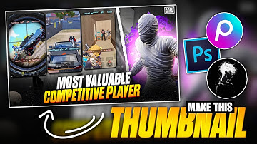 Get Viral like @ZoddGaming001 by Making this Cool BGMI Thumbnail in PS CC Touch & Picsart 🔥