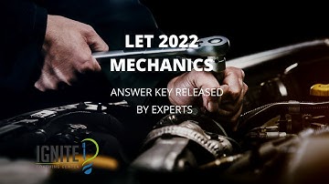 LET2022|MECHANICS|ANSWERKEY