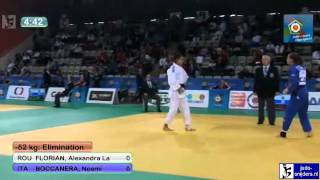 Judo 2012 European Championship U23 Prague: Florian (ROU) - Boccanera (ITA) [-52kg]