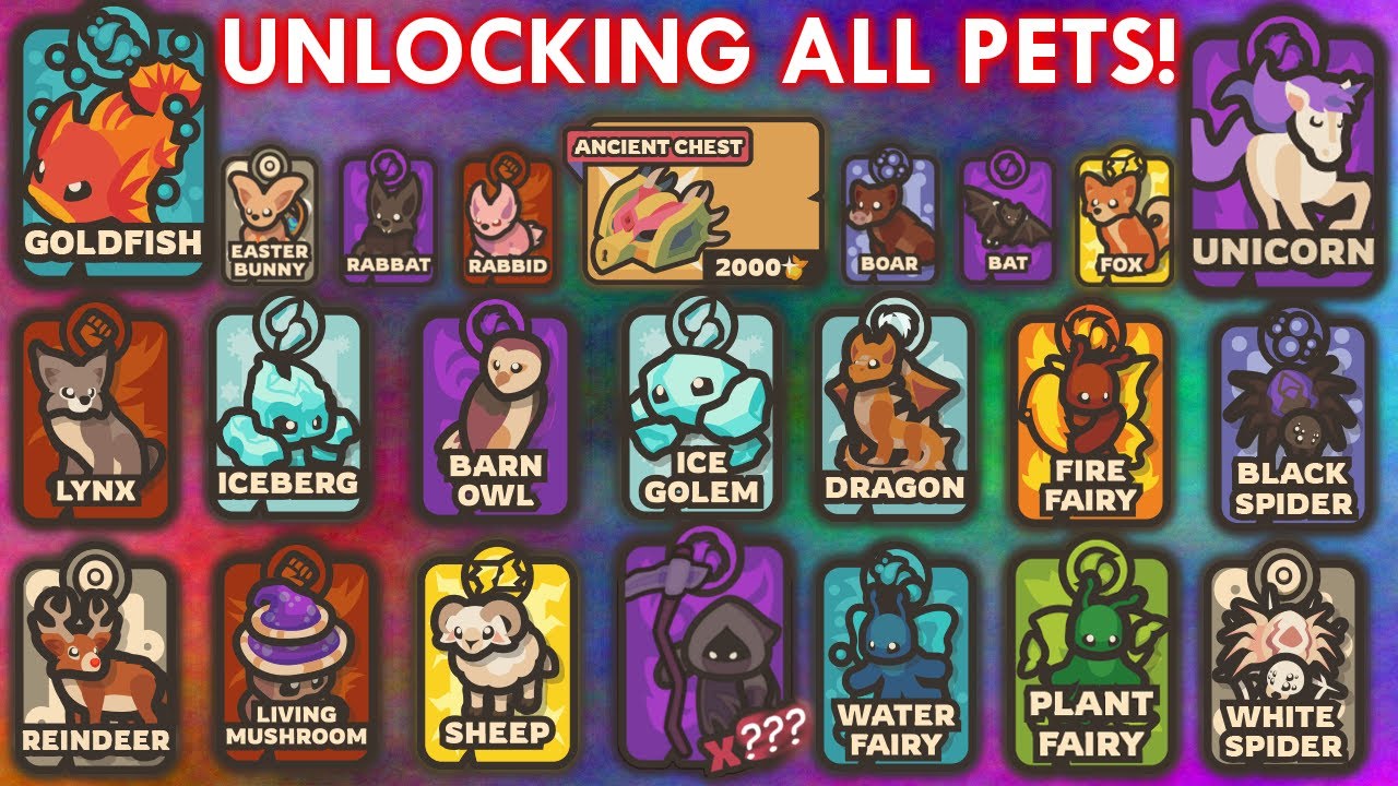 taming.io HOW TO UNLOCK ALL PET CARDS 