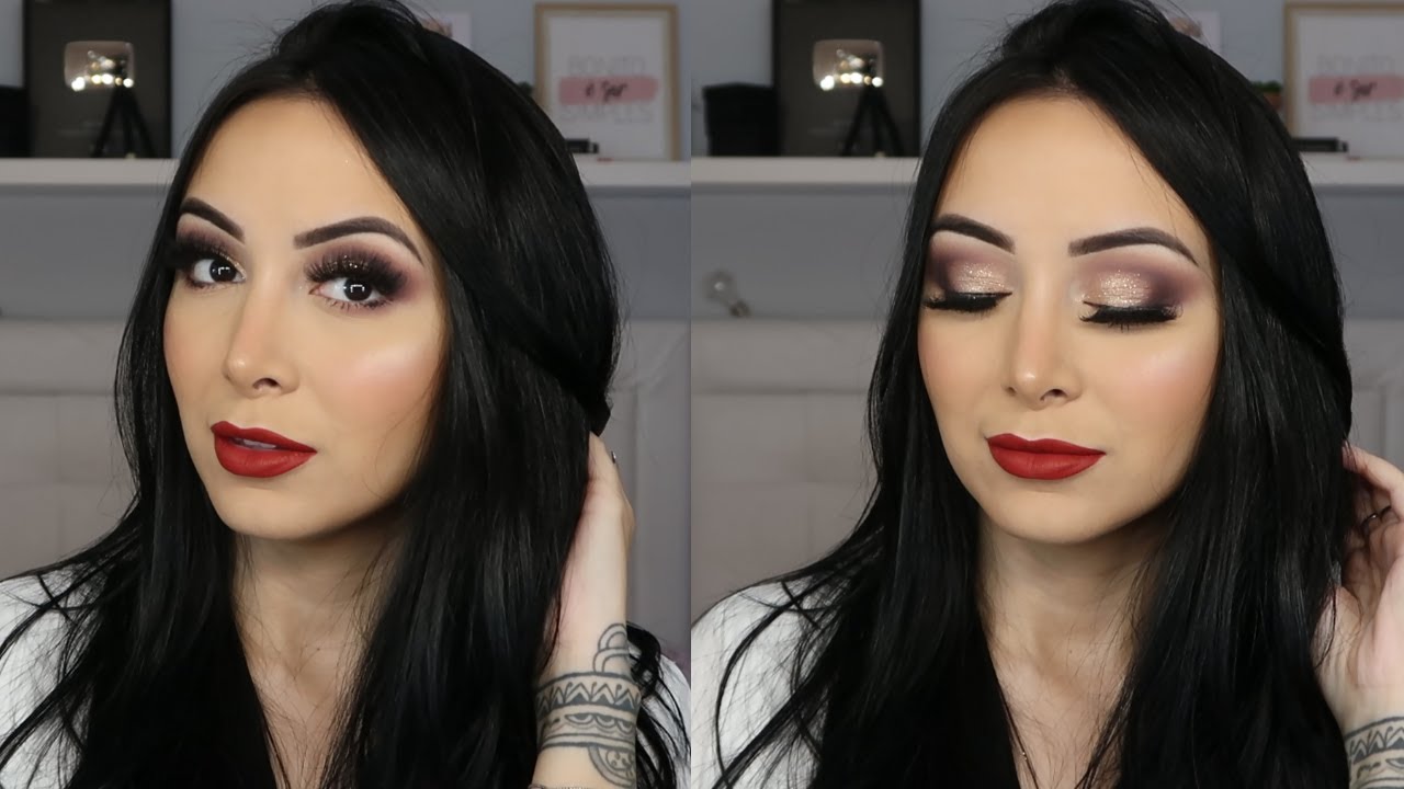 MAQUIAGEM ESFUMADA PARA O NATAL