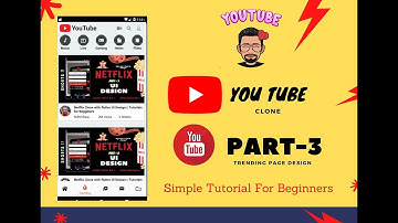 YouTube - UI - flutter|| Simple tutorial for beginners || YouTube Ui Design PART-3