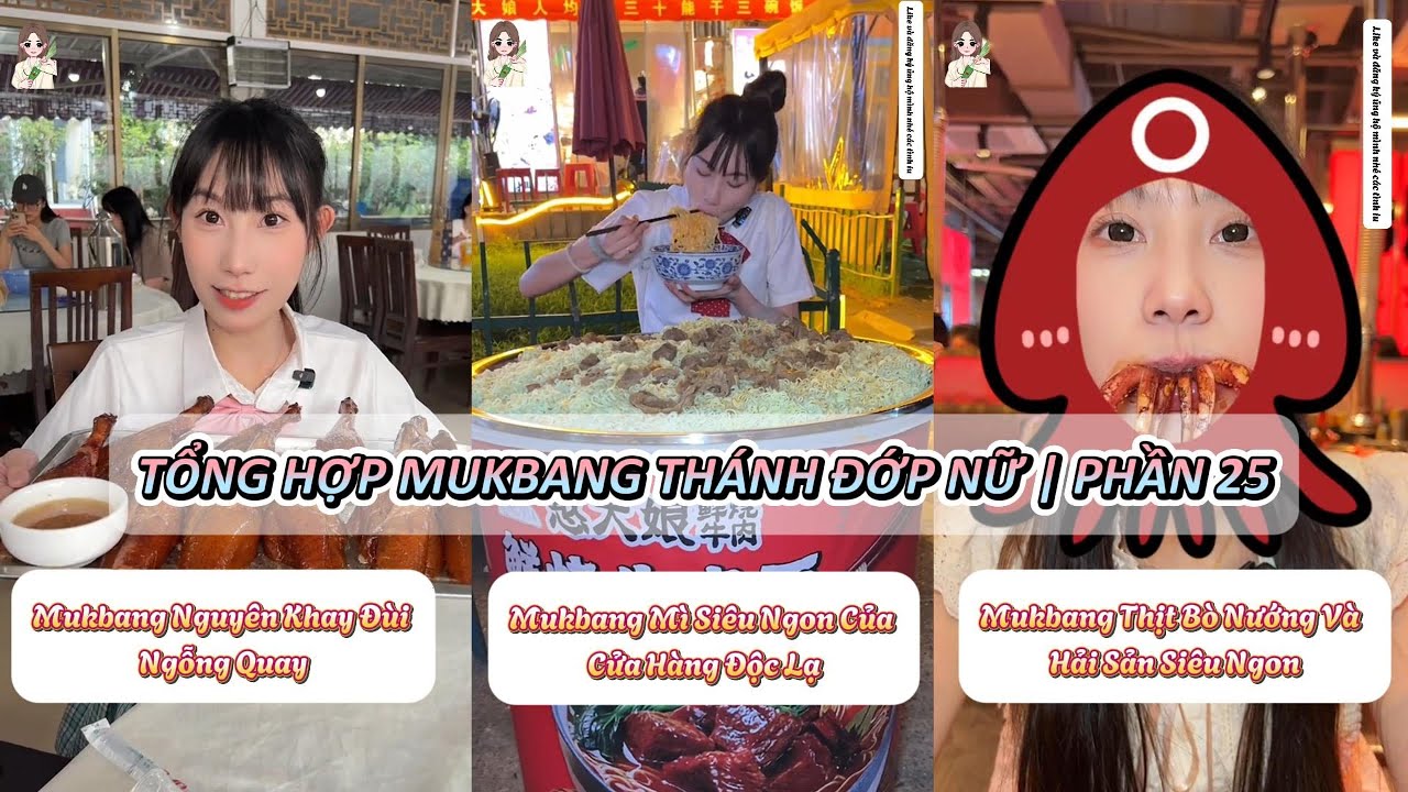 Tổng hợp - Thánh Đớp Nữ Thử Thách Mukbang Tất Cả Các Món Ngon | Phần 25