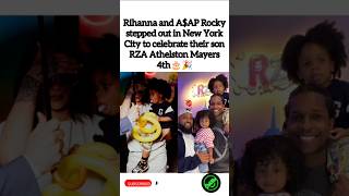 Rihanna & A$AP Rocky Celebrate RZA’s 4th Birthday in NYC 🎂✨ #osiivibe #shorts