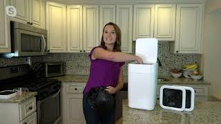 Townew 15L Self-Sealing & Changing Trash Can w/ 2 Refill Rings on QVC