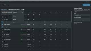 Create custom feature lists in Workbench