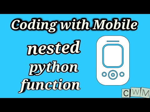 Nested function in python programming and its coding with Mobile
