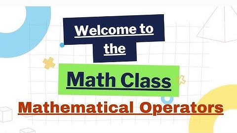 Mathematical Operators |Mathematical symbols| Educational Video |#maths|@MathpointwithRameen