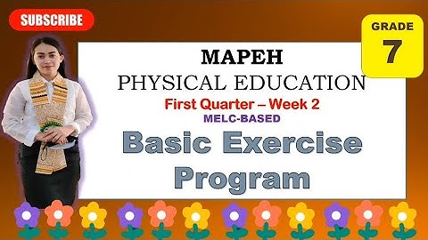 MAPEH 7: PHYSICAL EDUCATION: Quarter 1-Week 2: BASIC EXERCISE PROGRAM