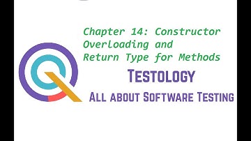 Chapter 14: Java Constructor Overload and Method Return Type