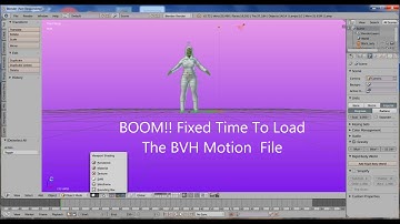 How To Load Motion Capture BVH Files To Blender Charcters