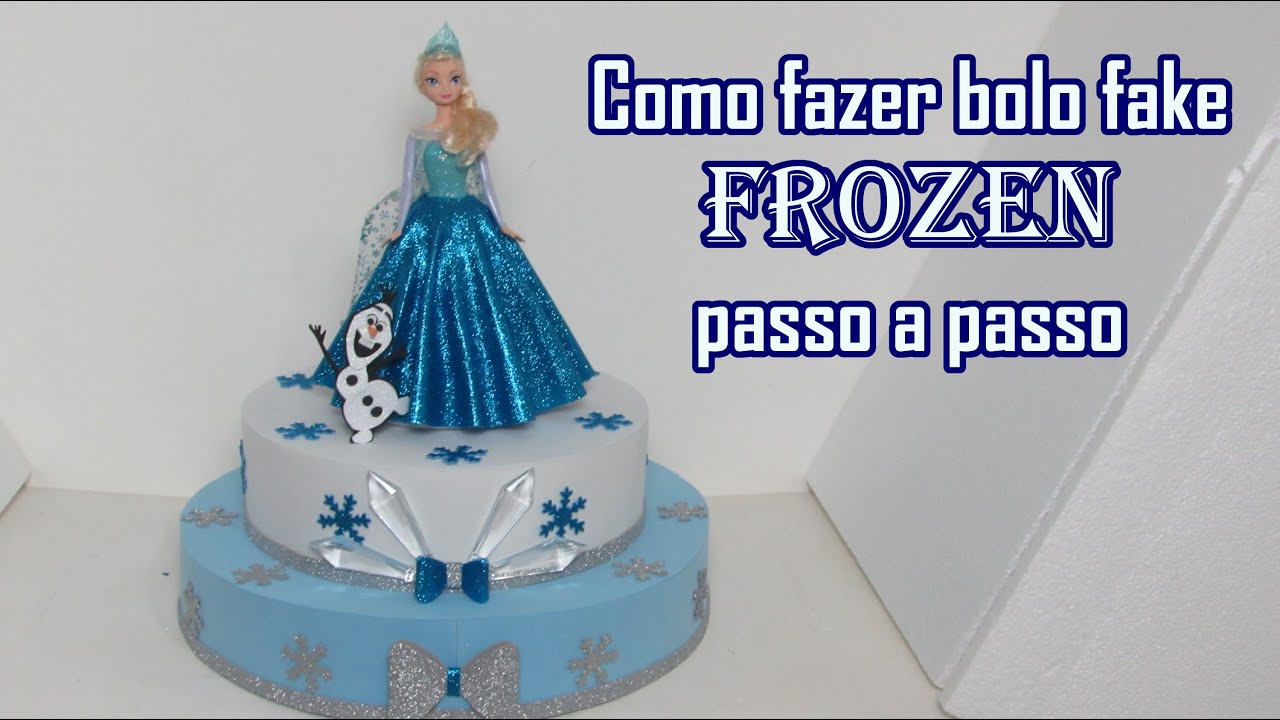 Como fazer Bolo Fake Frozen passo a passo