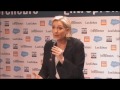 Marine le pen ragit aux propositions du collectif entreprendre2017