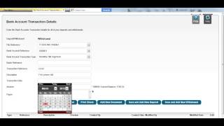How to use the Bank Account Transaction Detail screen of FILER