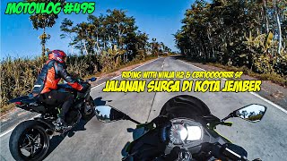 JALANAN SURGA DI JALUR LINTAS SELATAN JEMBER RIDING WITH NINJA ZX25R H2 & CBR1000RRR ! #495