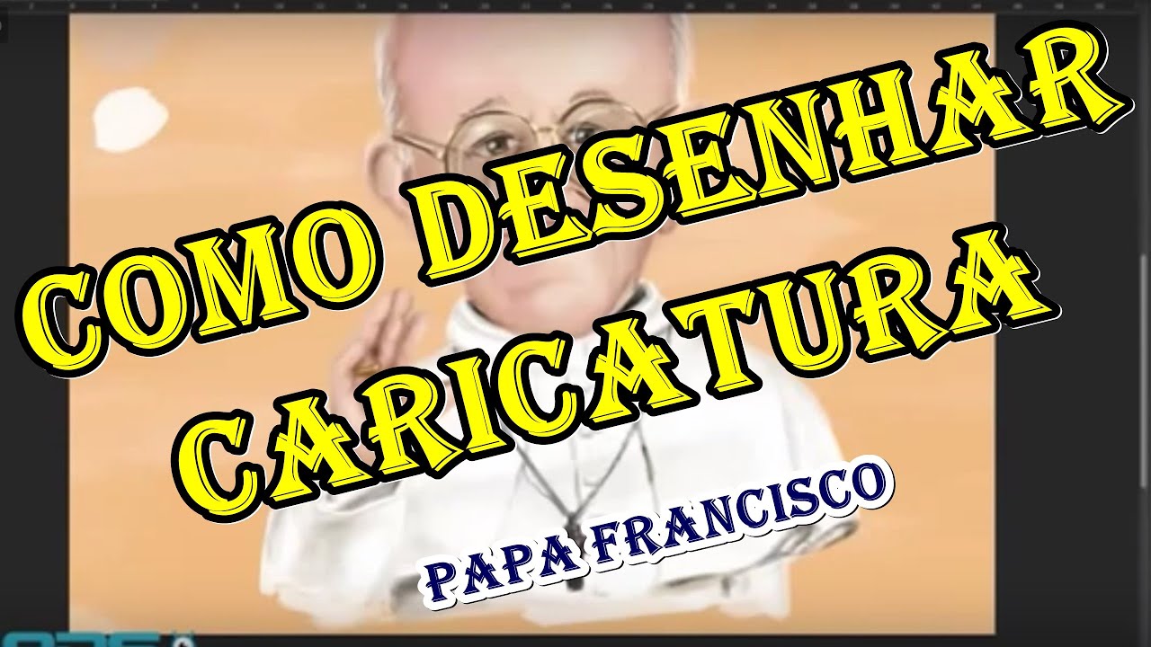COMO DESENHAR CARICATURA - PAPA FRANCISCO CURSO DE DESENHO ONLINE
