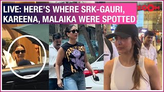LIVE: Shah Rukh Khan-Gauri Khan, Kareena Kapoor, Malaika Arora, Shreyas Iyer spotted in the city